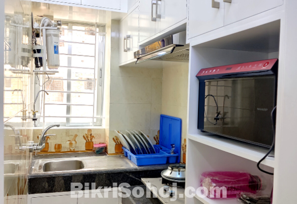 Rent Furnished Two Bedroom Apartment in Bashundhara R/A.